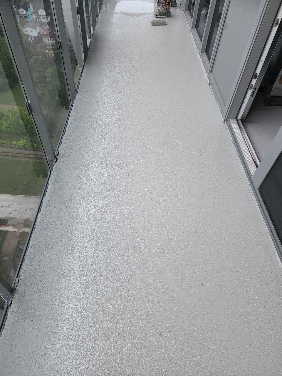 Finished balcony deck