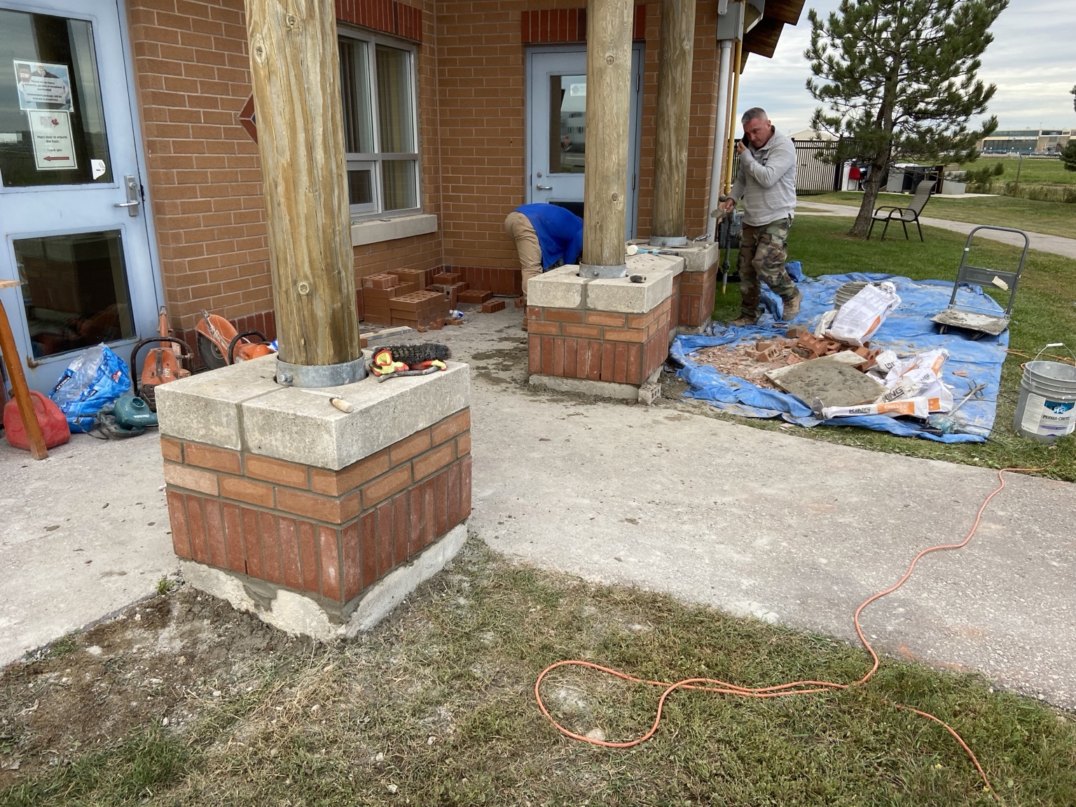 Masonry restoration work